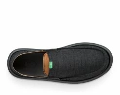 Sanuk Pick Pocket Hemp Slip On Shoe -Dannershop 1107357 BLK 5