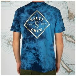 Salty Crew Tippet Tie Dye T-Shirt -Dannershop 20035431 BLUE OMBACK