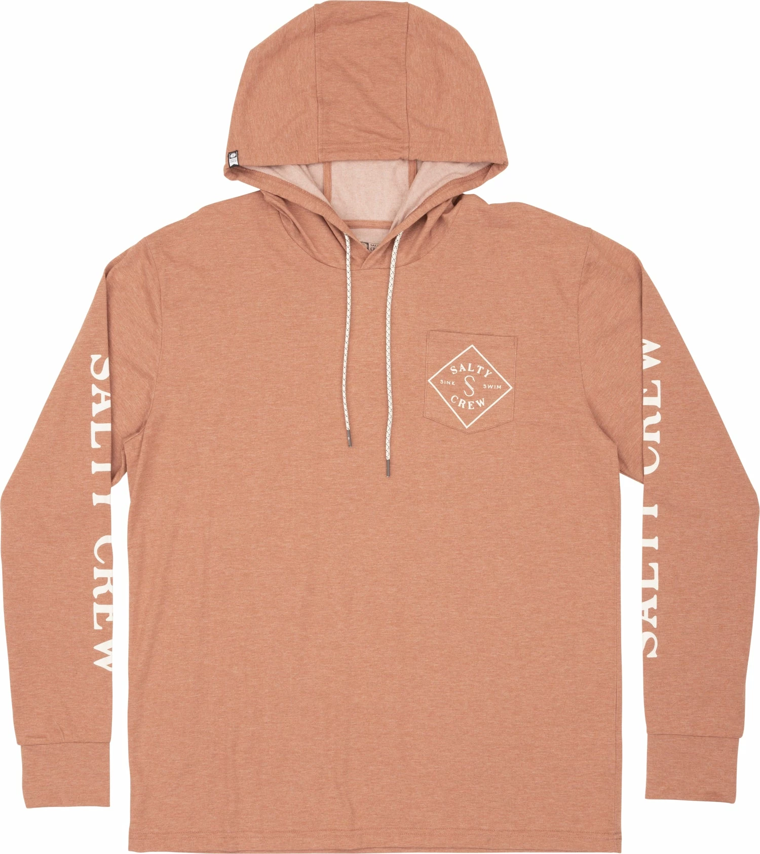 Salty Crew Tippet Hooded Tech Shirt Salty Crew Tippet Hooded Tech Shirt -Dannershop 20135237 CLAY