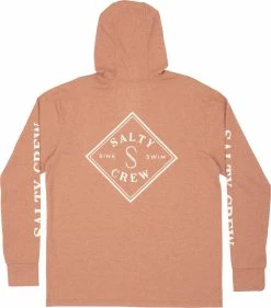 Salty Crew Tippet Hooded Tech Shirt 4 Salty Crew Tippet Hooded Tech Shirt -Dannershop 20135237 CLAY BACK