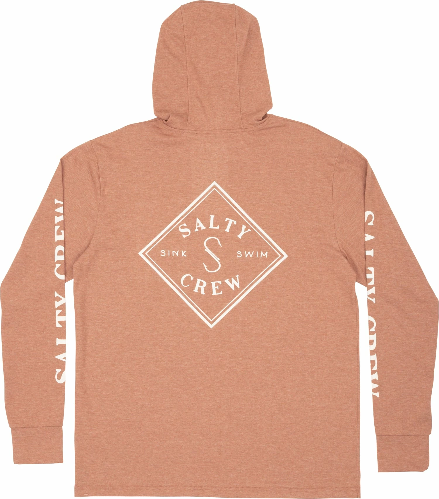 Salty Crew Tippet Hooded Tech Shirt Salty Crew Tippet Hooded Tech Shirt -Dannershop 20135237 CLAY BACK