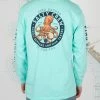 Salty Crew Deep Reach Long Sleeve -Dannershop 20135283 SEAFOAM OMBACK