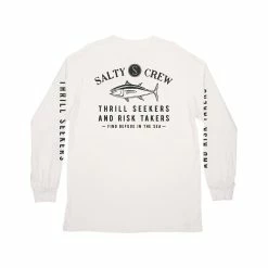 Salty Crew Fishmonger Long Sleeve Tee -Dannershop 20135294 WHT BACK