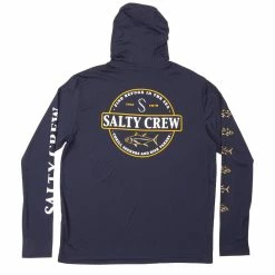 Salty Crew Deep Sea Hooded Sunshirt -Dannershop 20135297 NVY BACK