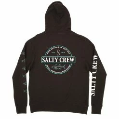 Salty Crew Deep Sea Zip Hoodie -Dannershop 20335134 BLK BACK