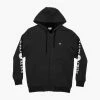 Salty Crew Refuge Sherpa Black Heather Zip Fleece -Dannershop 20335158 BLKHEA OMBACK 2