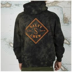 Salty Crew Tippet Tie Dye Fleece -Dannershop 20335161 BLK OMBACK