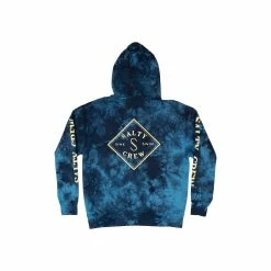 Salty Crew Tippet Tie Dye Fleece -Dannershop 20335161 BLUE BACK bcd5ba10 8ea7 45fe 814a 91d4fe6098a1