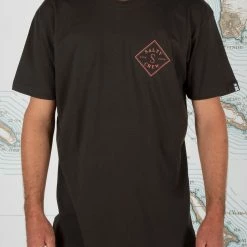 Salty Crew Tippet Premium T-Shirt -Dannershop 316104 COAL OMFRONT e43c1073 adec 49f0 9542 9d843e6797fa