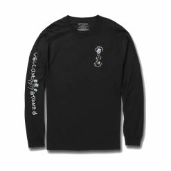 Volcom Surf Vitals Animal Long Sleeve Tee -Dannershop A3622202 BLK F