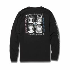 Volcom Surf Vitals Animal Long Sleeve Tee -Dannershop A3622202 BLK F 4