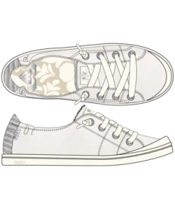 Roxy Bayshore Lace Up Shoes -Dannershop ARJS600418WSMDetail