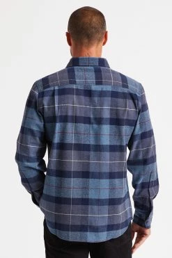 Brixton Bowery Men's Flannel -Dannershop BOWERY L S FLANNEL 01213 NVCBL 014