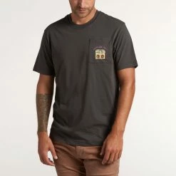 Howler Brothers Sound System Pocket T-Shirt -Dannershop F21 Pocket Tees Sound System Antique Black Front