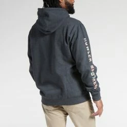 Howler Brothers Select Pullover Hoodie -Dannershop F21 Select Pullover Hoodie El Mono Woodblock Charcoal Heather Back