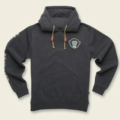 Howler Brothers Select Pullover Hoodie -Dannershop F21 SelectPullover Hoodie ElMonoWoodblock Charcoal Heather Front