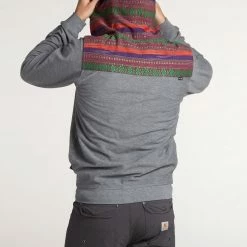 Howler Brothers Shaman Hoodie -Dannershop F21 Shaman Zip Hoodies Heather Grey Zona Jacquard Back 4ede9ffa 3630 49cc 8d29 5da3ad95b8b9