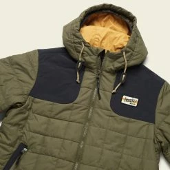 Howler Brothers Spellbinder Parka 6 Howler Brothers Spellbinder Parka -Dannershop F22 Jackets Spellbinder Hideout Green Coal Black Angle