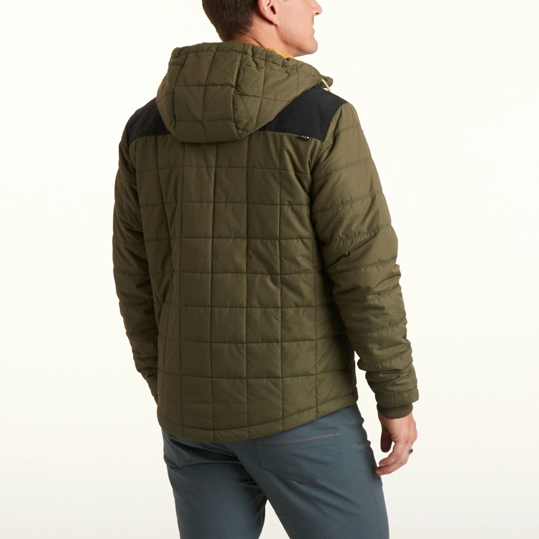 Howler Brothers Spellbinder Parka Howler Brothers Spellbinder Parka -Dannershop F22 Jackets Spellbinder Hideout Green Coal Black Back