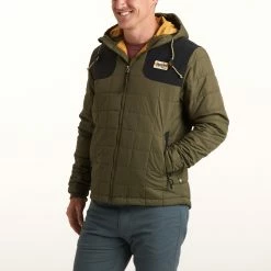 Howler Brothers Spellbinder Parka 4 Howler Brothers Spellbinder Parka -Dannershop F22 Jackets Spellbinder Hideout Green Coal Black Front