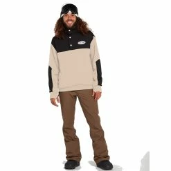 Volcom Mens She Crew Fleece -Dannershop G4652202 KHA 4 1