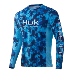 Huk Icon X Refraction Camo Long Sleeve -Dannershop Huk Icon X KC Refraction Camo LS H1200285 471 San Sal Hero Front 2000x 3a9a326b cde0 42aa 83c1 c694350e3768