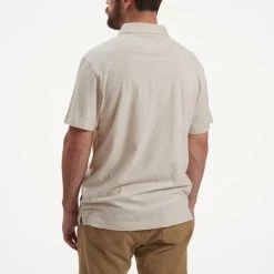 Howler Brothers Rookery Polo Shirt -Dannershop S20 Rookery Polo Palm Climber Cream Heather Back 800x800 crop center.progressive 514f9f3c 4305 447b 9be9 356a03a58448