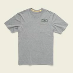 Howler Brothers Creative Creatures Trout Pocket T-Shirt -Dannershop S22 Pocket Tee Creative Creatures Trout Grey Heather Flat Front