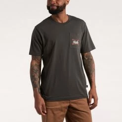 Howler Brothers Classic Pocket T-Shirt -Dannershop S22 Pocket Tee Howler Classic Antique Black Front