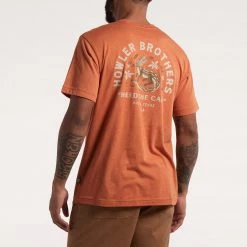 Howler Brothers Lazy Gators Pocket T-Shirt -Dannershop S22 Pocket Tee Lazy Gators Rust Back