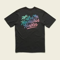 Howler Brothers Los Hermanos Fade Pocket T-Shirt 4 Howler Brothers Los Hermanos Fade Pocket T-Shirt -Dannershop S22 Pocket Tee Los Hermanos Fade Antique Black Flat Back