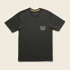 Howler Brothers Los Hermanos Fade Pocket T-Shirt 7 Howler Brothers Los Hermanos Fade Pocket T-Shirt -Dannershop S22 Pocket Tee Los Hermanos Fade Antique Black Flat Front