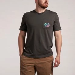 Howler Brothers Los Hermanos Fade Pocket T-Shirt 6 Howler Brothers Los Hermanos Fade Pocket T-Shirt -Dannershop S22 Pocket Tee Los Hermanos Fade Antique Black Front