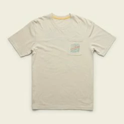 Howler Brothers Tarpon & Tube Pocket T-Shirt -Dannershop S22 Pocket Tee Tarpon Tube Sand Flat Front