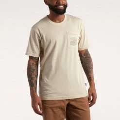 Howler Brothers Tarpon & Tube Pocket T-Shirt -Dannershop S22 Pocket Tee Tarpon Tube Sand Front