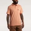 Howler Brothers Ranchero Polo -Dannershop S22 SS Shirts Ranchero Polo Peach Heather Front