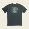 Howler Brothers Gator Chomp T-Shirt -Dannershop S22 Select Gator Chomp Charcoal Heather Flat Back