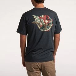 Howler Brothers Osprey And Pike T-Shirt -Dannershop S22 Select Osprey Pike Charcoal Back