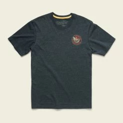 Howler Brothers Osprey And Pike T-Shirt -Dannershop S22 Select Osprey Pike Charcoal Flat Front