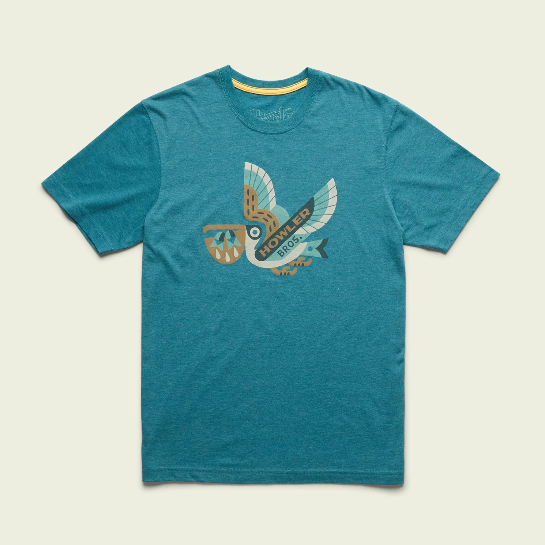 Howler Brothers Pelican Portage T-Shirt Howler Brothers Pelican Portage T-Shirt -Dannershop S22 Select Pelican Portage Petrol Flat