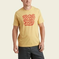 Howler Brothers Gator Palm T-Shirt -Dannershop S23 Select Gator Palm Rattan Heather Front 665976f9 cb99 4ee7 bef3 a62d062cdd26