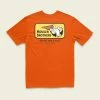 Howler Brothers Pelican Badge T-Shirt -Dannershop S23 Select Pelican Badge Orange Flat