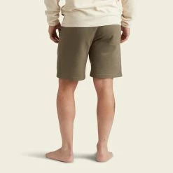 Howler Brothers Mellow Mono Sweatshorts -Dannershop S23 Shorts Mellow Mono Sweatshort Dusky Green Heather Back