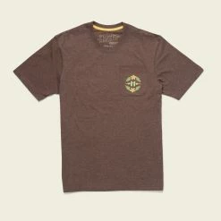 Howler Brothers La Republica Pocket T-Shirt -Dannershop SF21 Pocket Tee La Republica Espresso Flat Front
