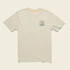 Howler Brothers Tarpon And Tube T-Shirt -Dannershop SF21 Pocket Tee Tarpon Tube Sand Heather Flat Front