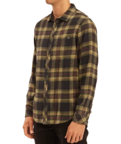 Billabong Coastline Men's Flannel 4 Billabong Coastline Men's Flannel -Dannershop abywt00116 billabong w blk sd1
