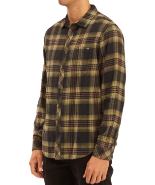 Billabong Coastline Men's Flannel Billabong Coastline Men's Flannel -Dannershop abywt00116 billabong w blk sd1