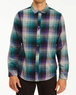 Billabong Coastline Men's Flannel 8 Billabong Coastline Men's Flannel -Dannershop abywt00116 billabong w dps frt1