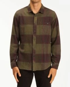 Billabong Coastline Men's Flannel 7 Billabong Coastline Men's Flannel -Dannershop abywt00116 billabong w mil frt1