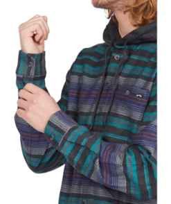 Billabong Baja Flannel 9 Billabong Baja Flannel -Dannershop abywt00117 billabong w blk dtl2